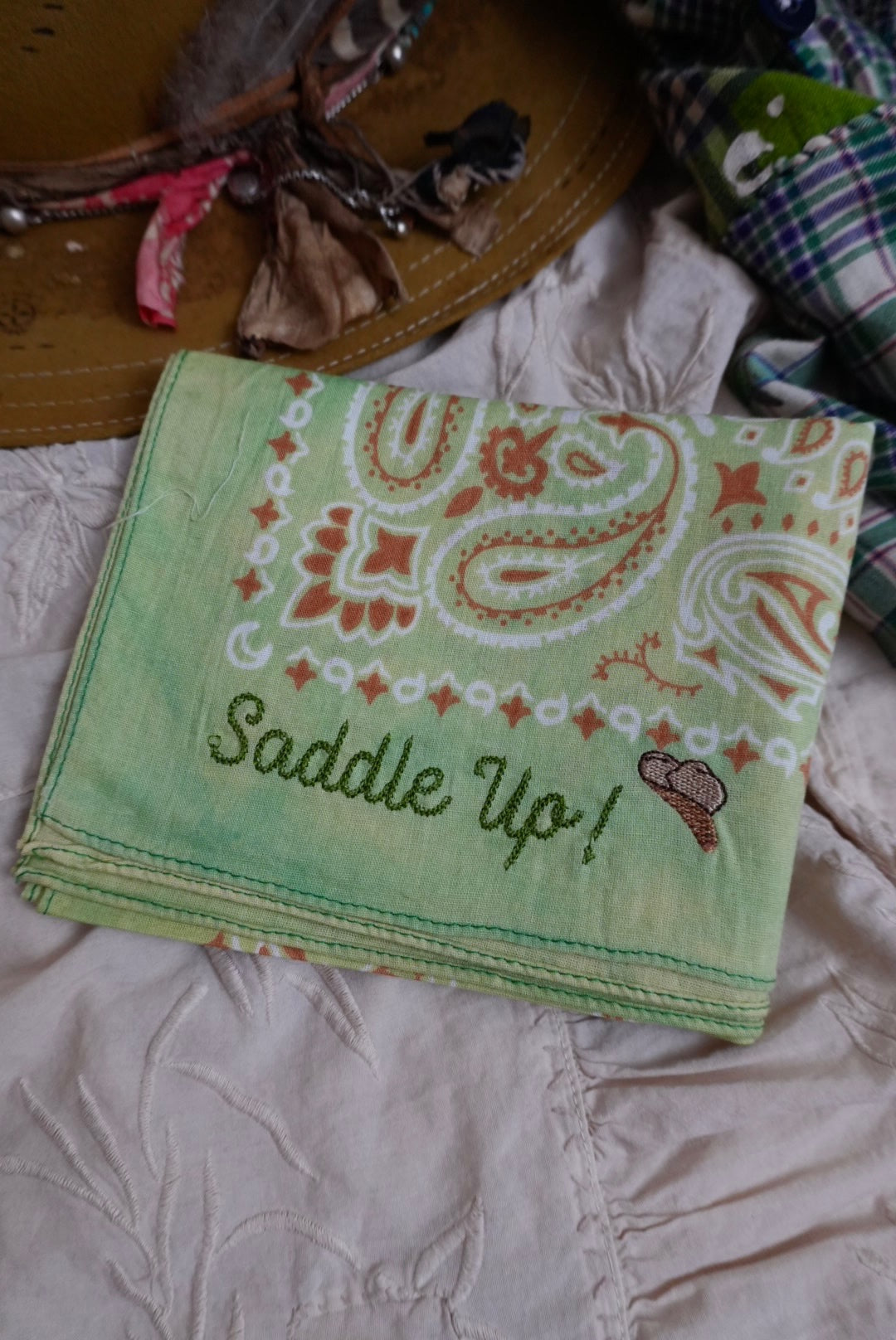 Green + Saddle Up