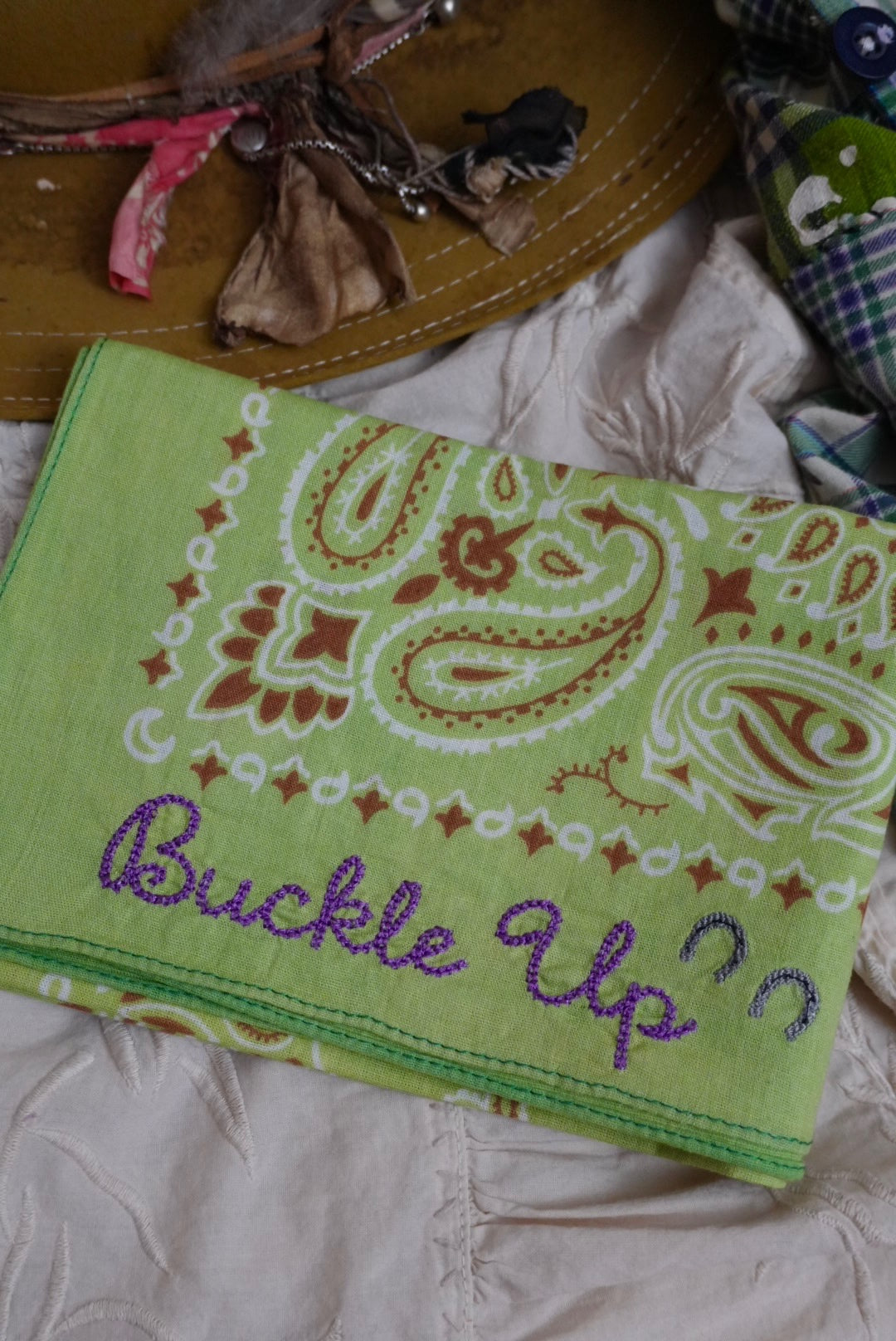 Green + Buckle Up