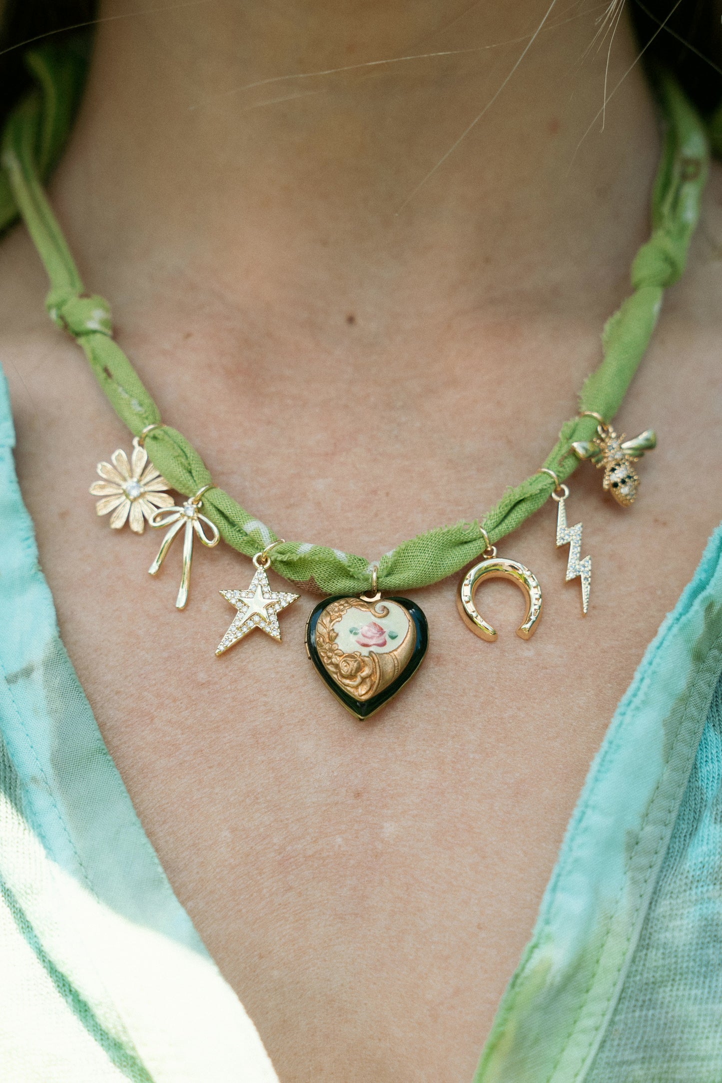 Painted heart + green