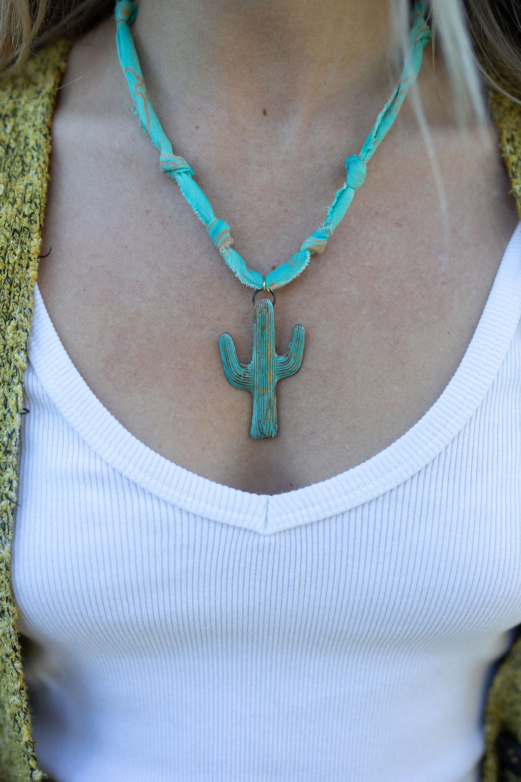 Vintage cactus + turquoise