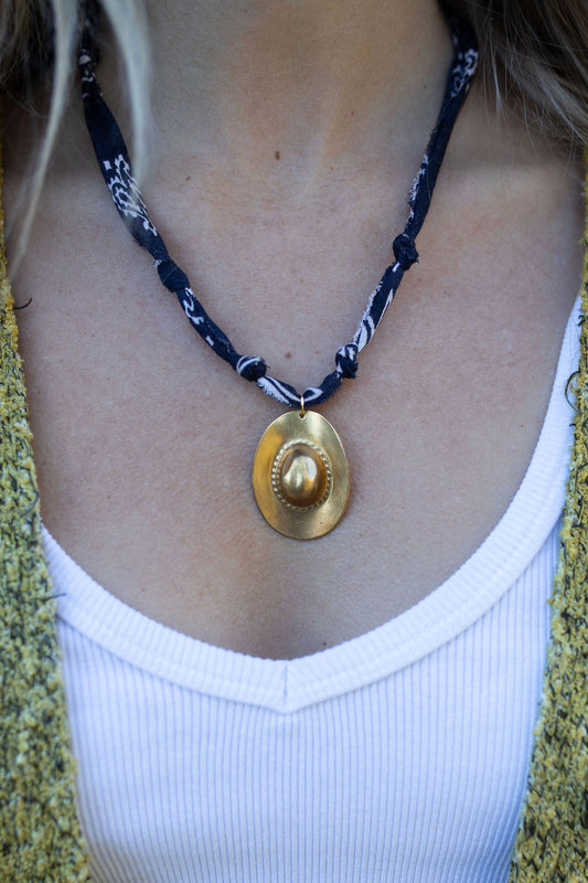 Vintage cowboy hat + navy