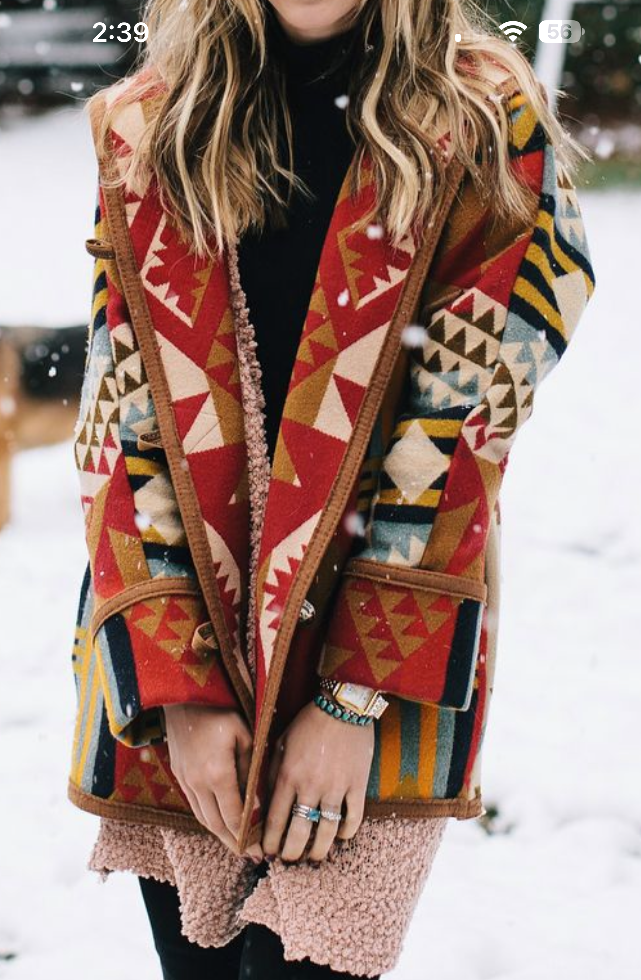 Vintage handmade Aztec NM coat