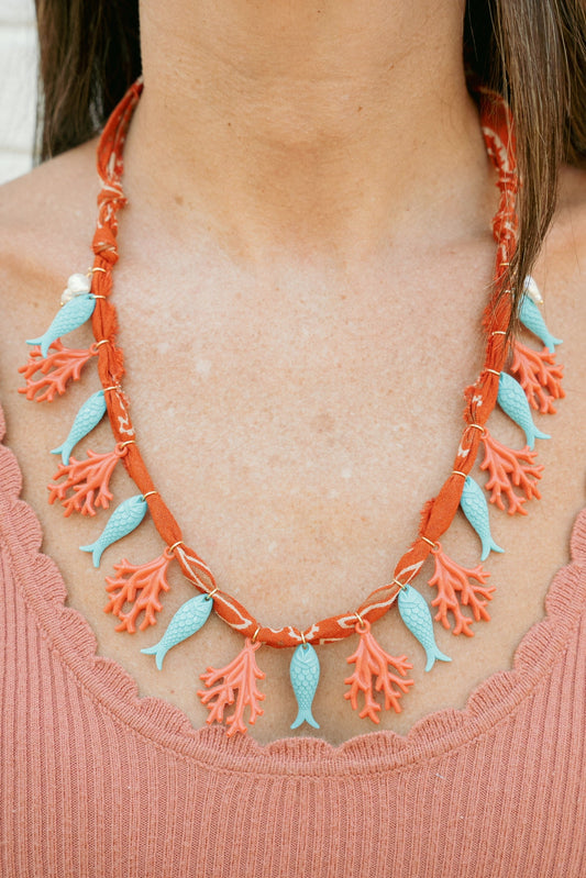 Coral + orange
