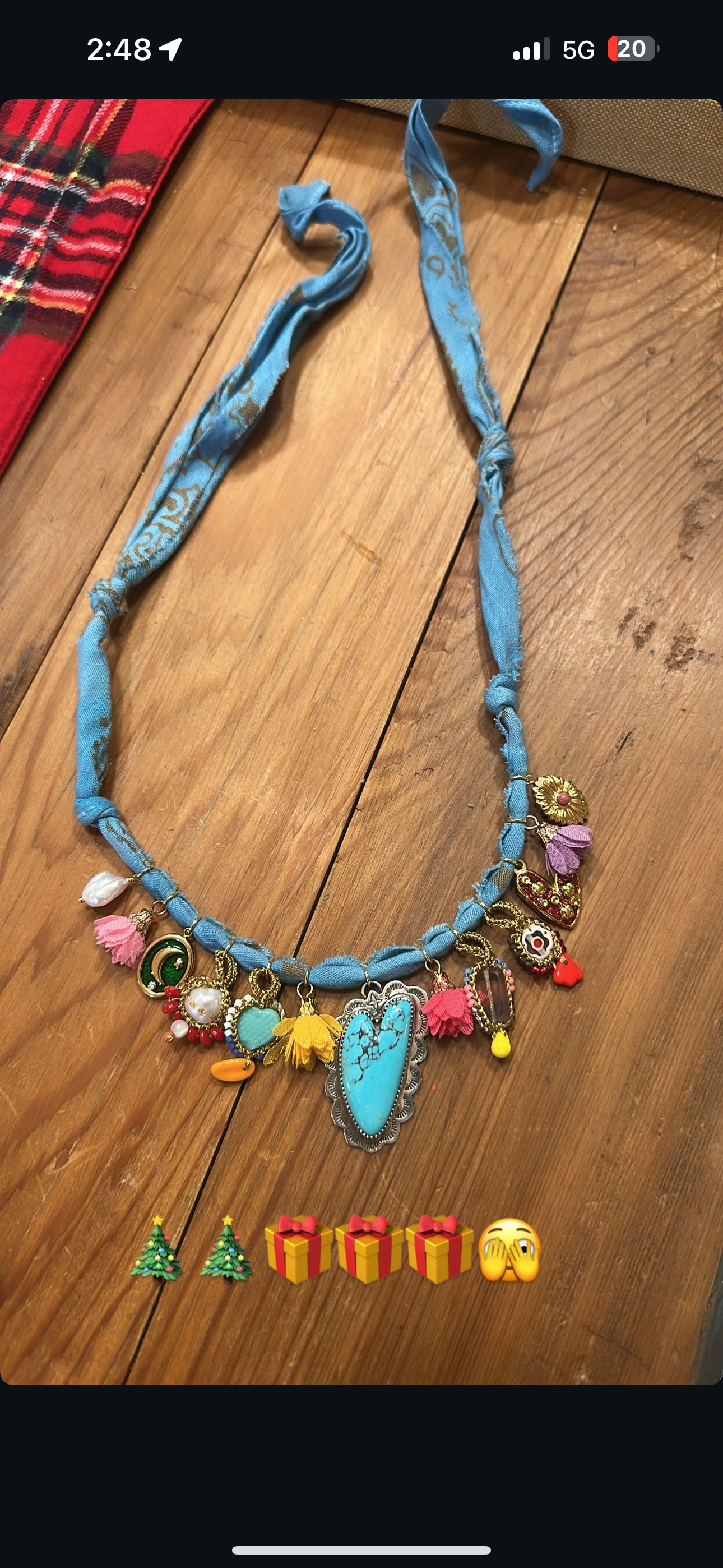 Turquoise heart + European beaded