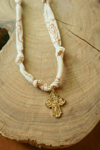 Vintage cross + tan