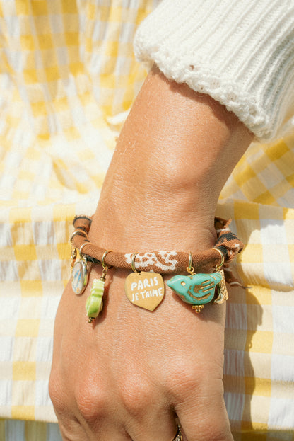 Brown European bracelet