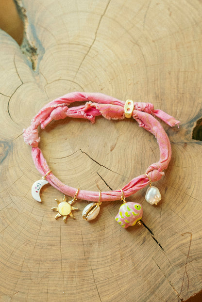 Pink beachy bracelet
