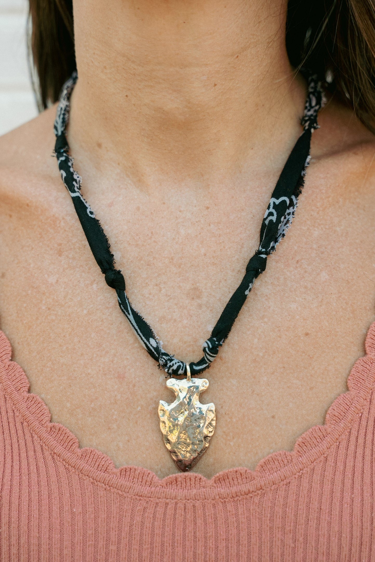Sterling arrowhead + black
