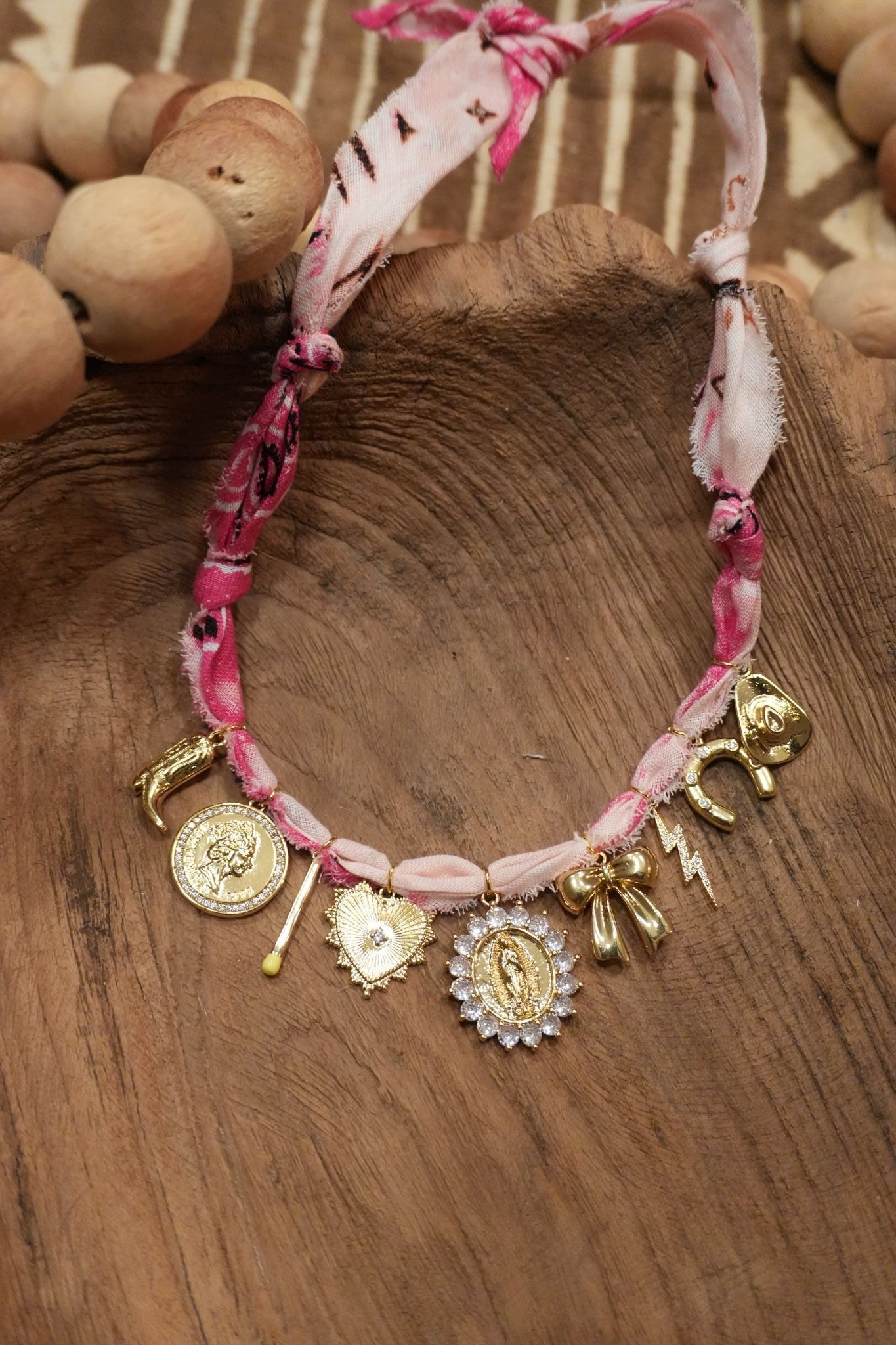 Pink with Limited Edition Stone Medallion