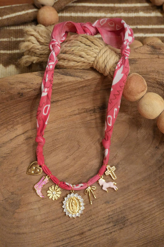 Pink + Stone with Medallion